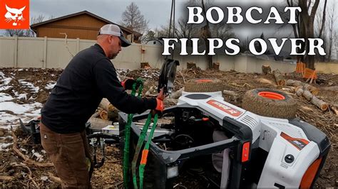 bobcat skid steer flip over